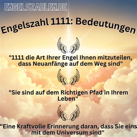 1111 engelszahl|1111 Engelszahl: Ein Versprechen für neue Anfänge